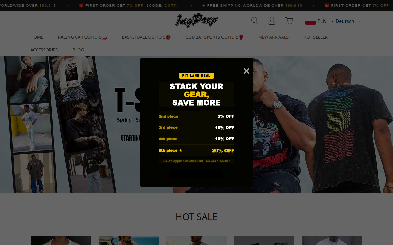 Screenshot van ingprep.com