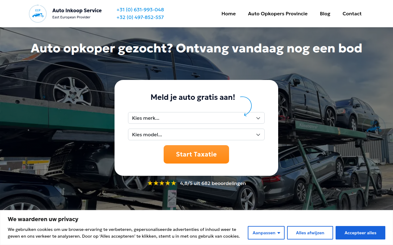 Screenshot van inkoopautos.com