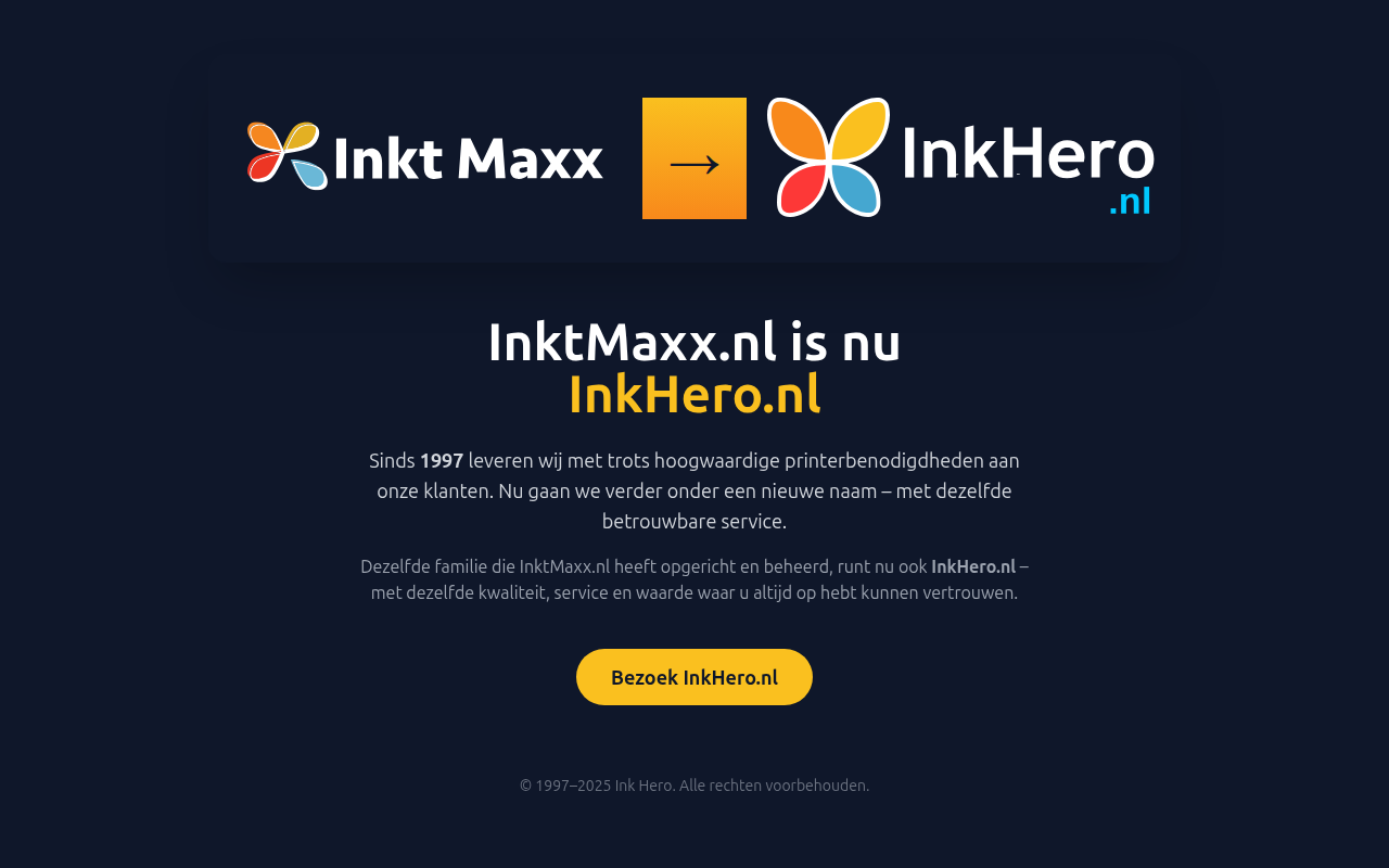 Screenshot van inktmaxx.nl