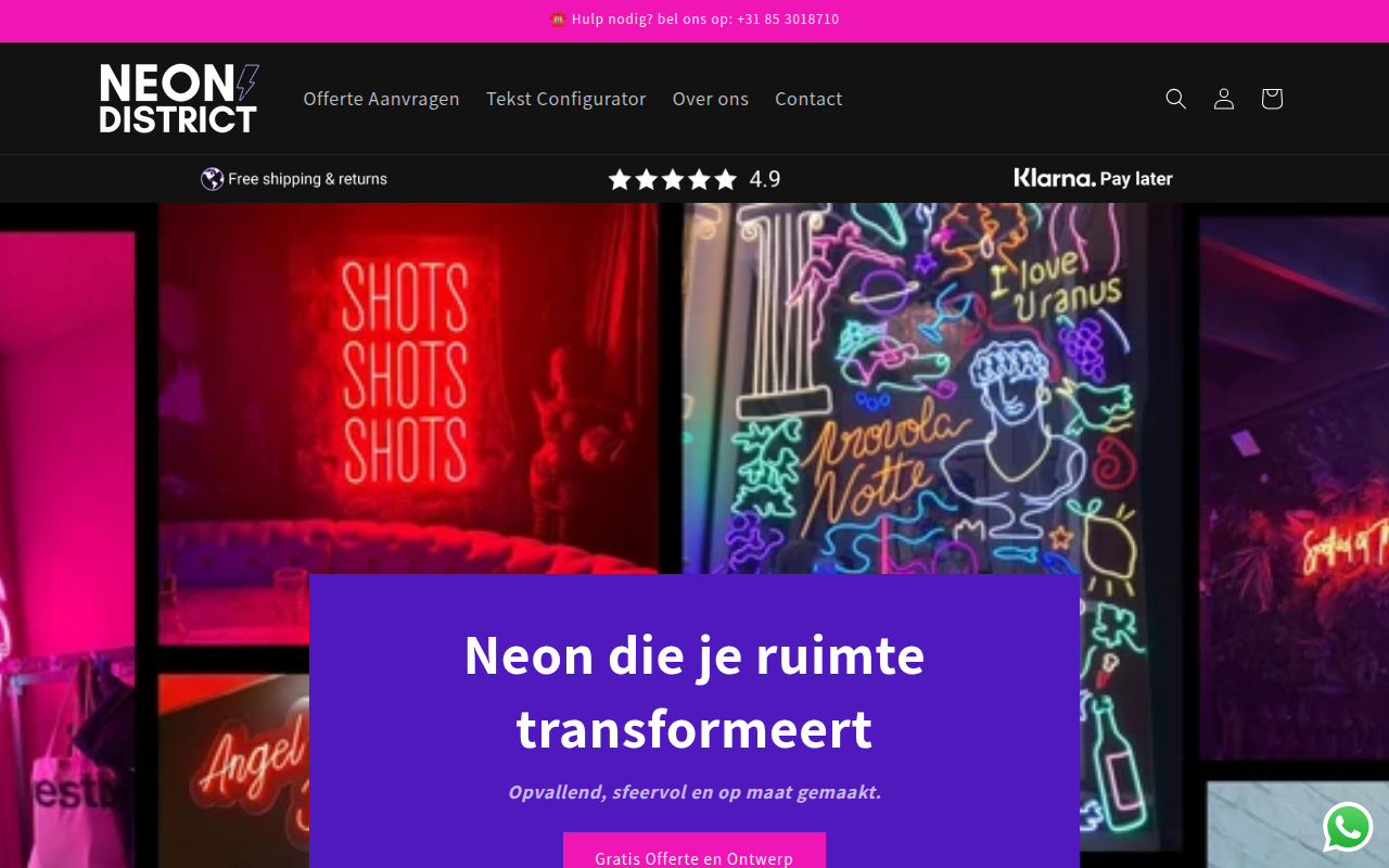 Screenshot van inneondistrict.com