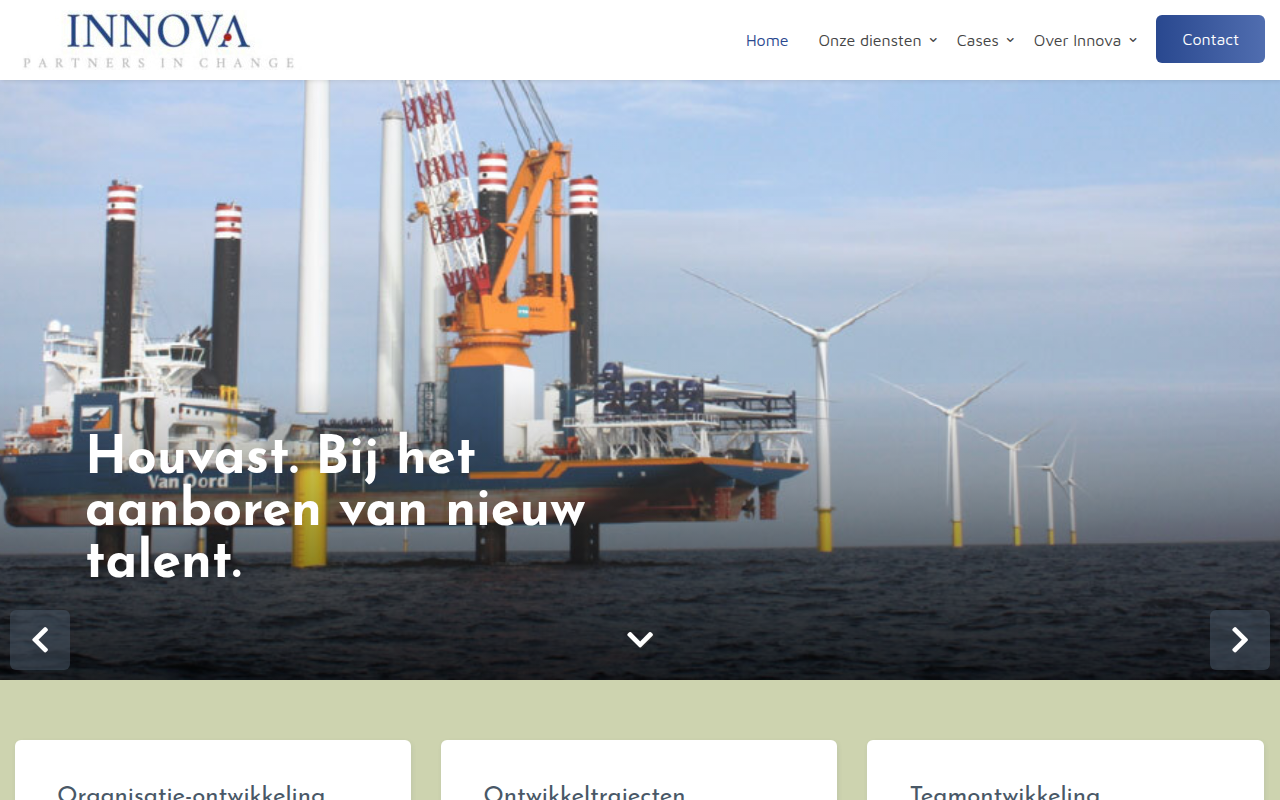 Screenshot van innova.nl