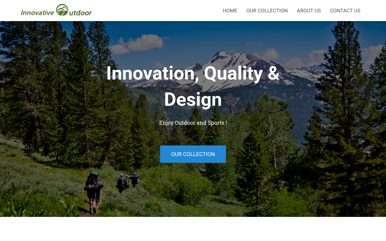 Screenshot van innovativeoutdoor.nl