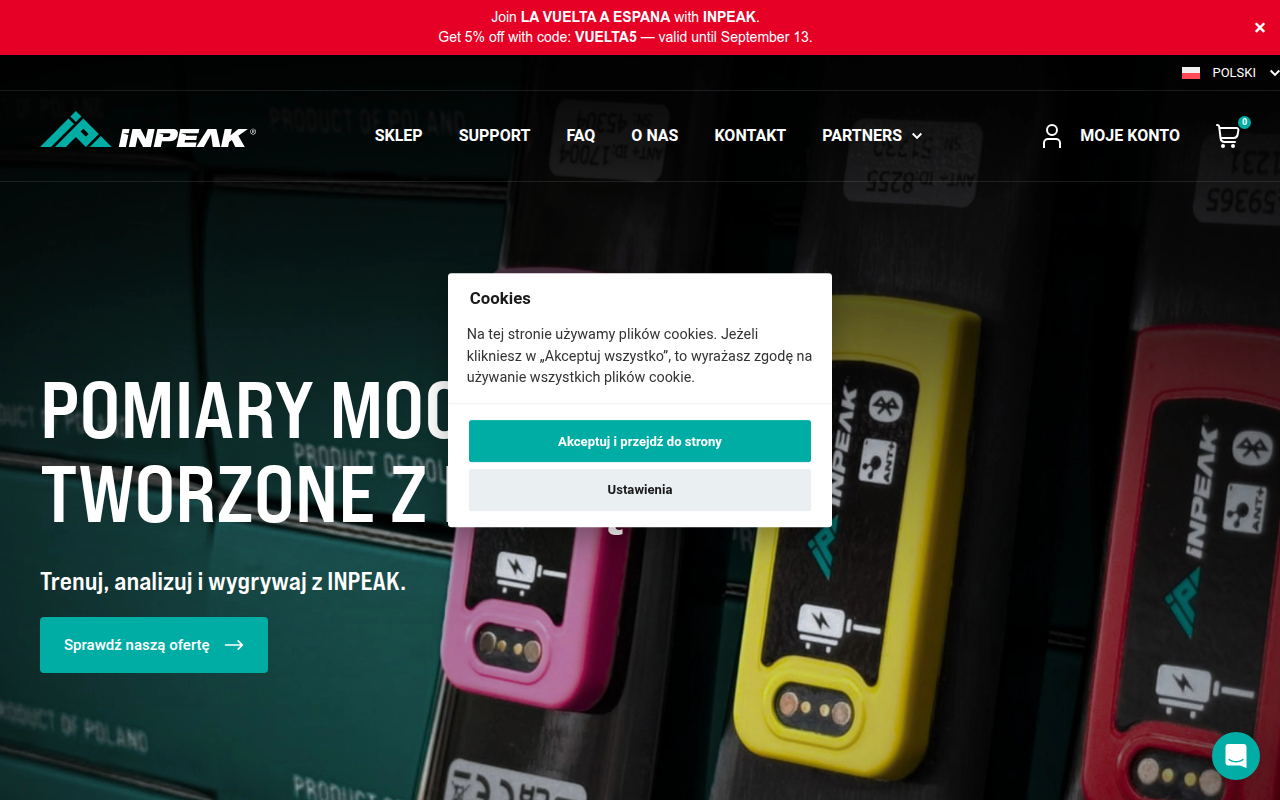 Screenshot van inpeak.pl