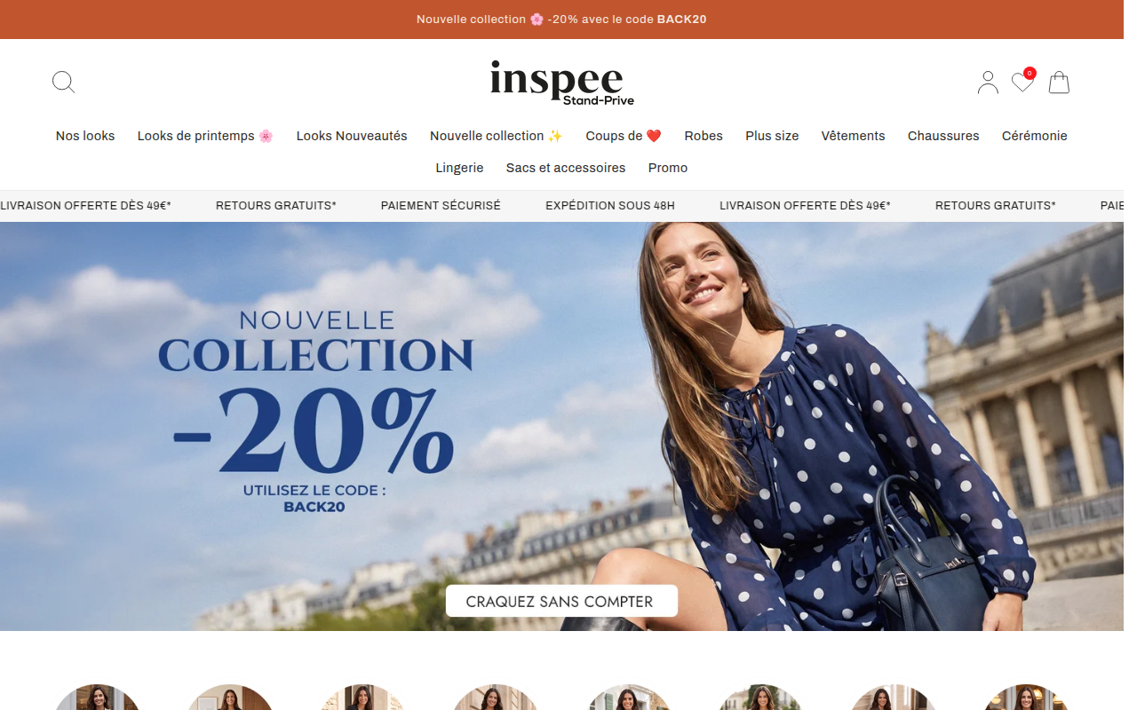 Screenshot van inspee.be