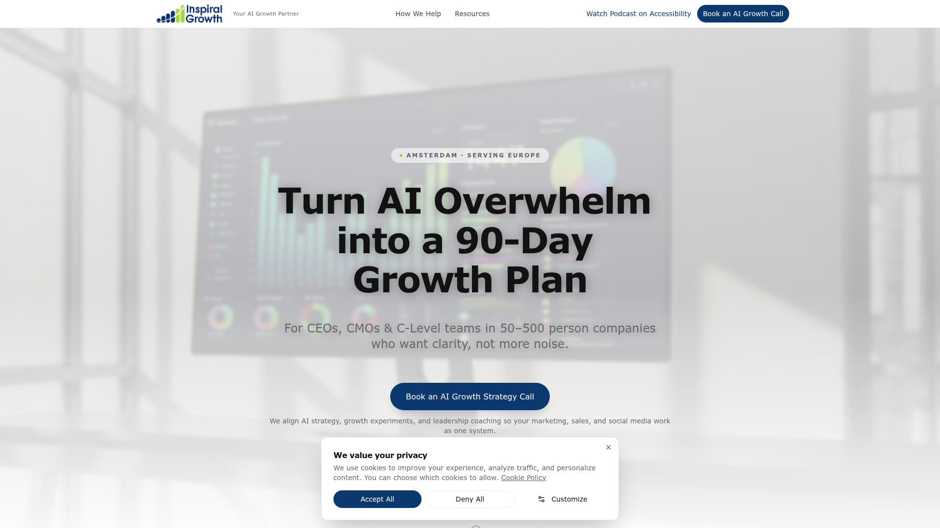 Screenshot van inspiralgrowth.com