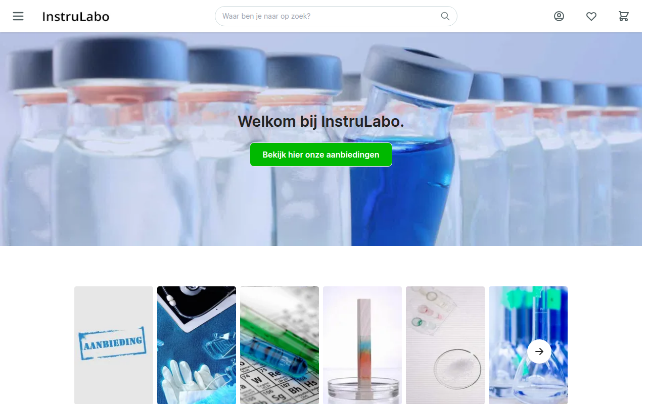 Screenshot van instrulabo.nl