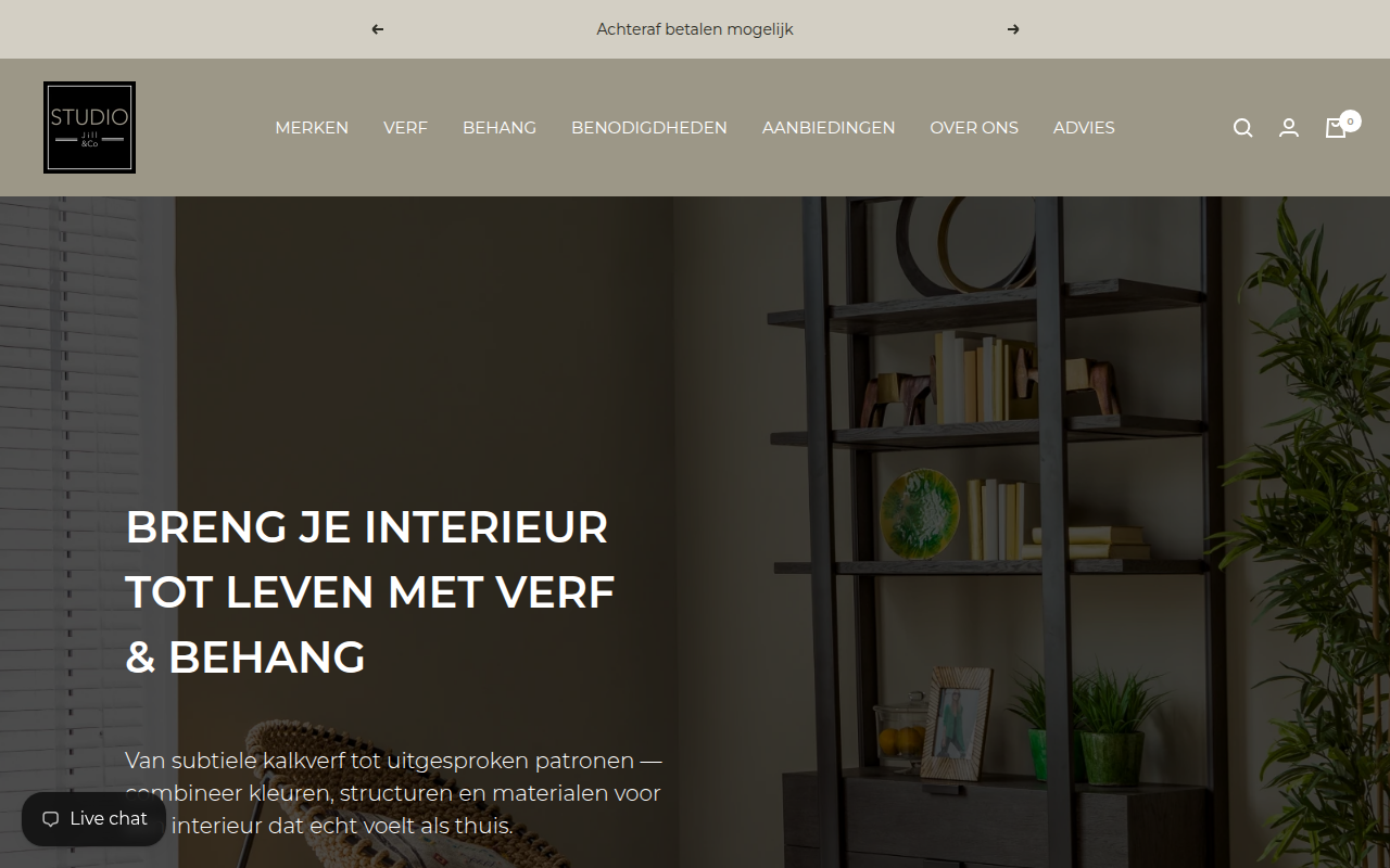 Screenshot van interieurenverf.nl