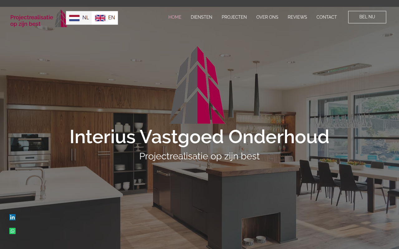 Screenshot van interiusvastgoedonderhoud.nl