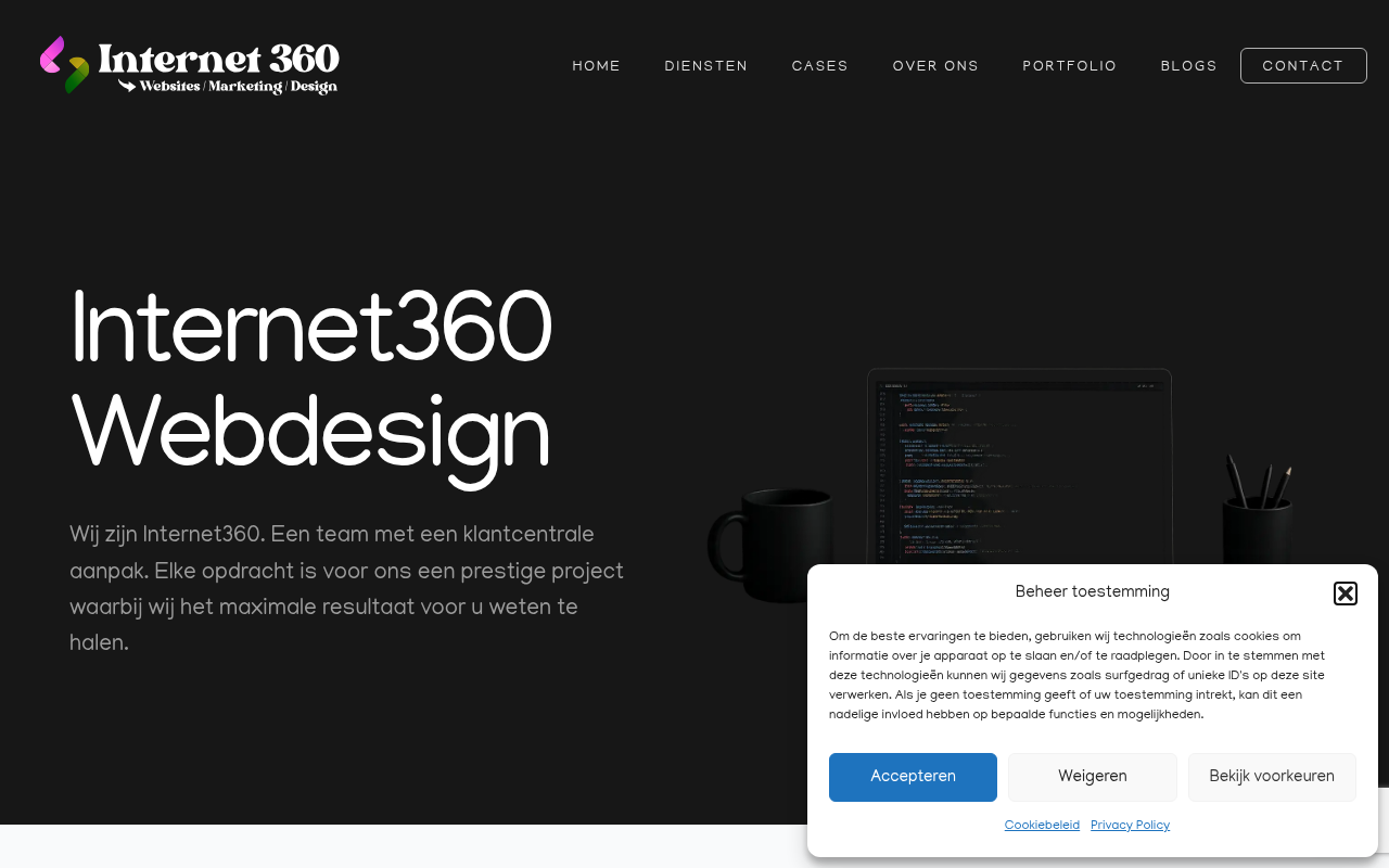 Screenshot van internet360.nl