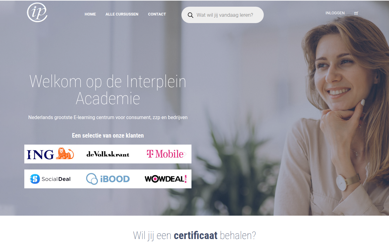 Screenshot van interplein.org