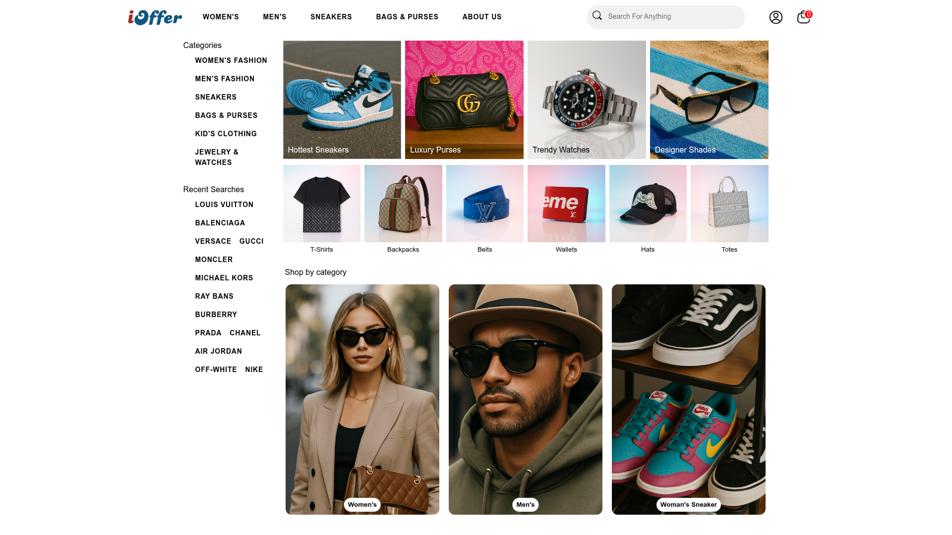 Screenshot van ioffer.com