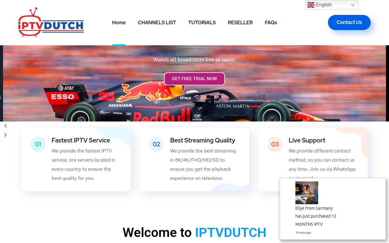 Screenshot van iptvdutch.store
