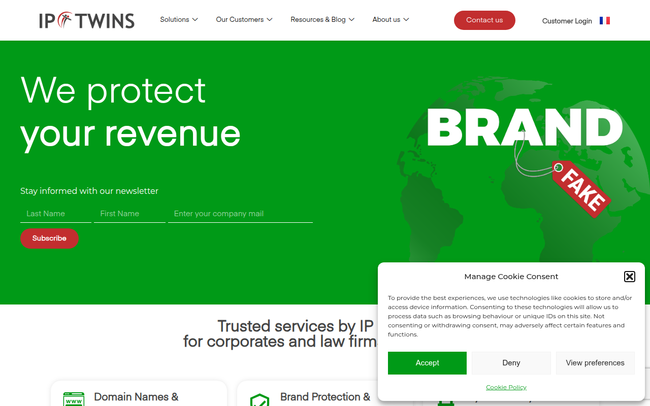 Screenshot van iptwins.com