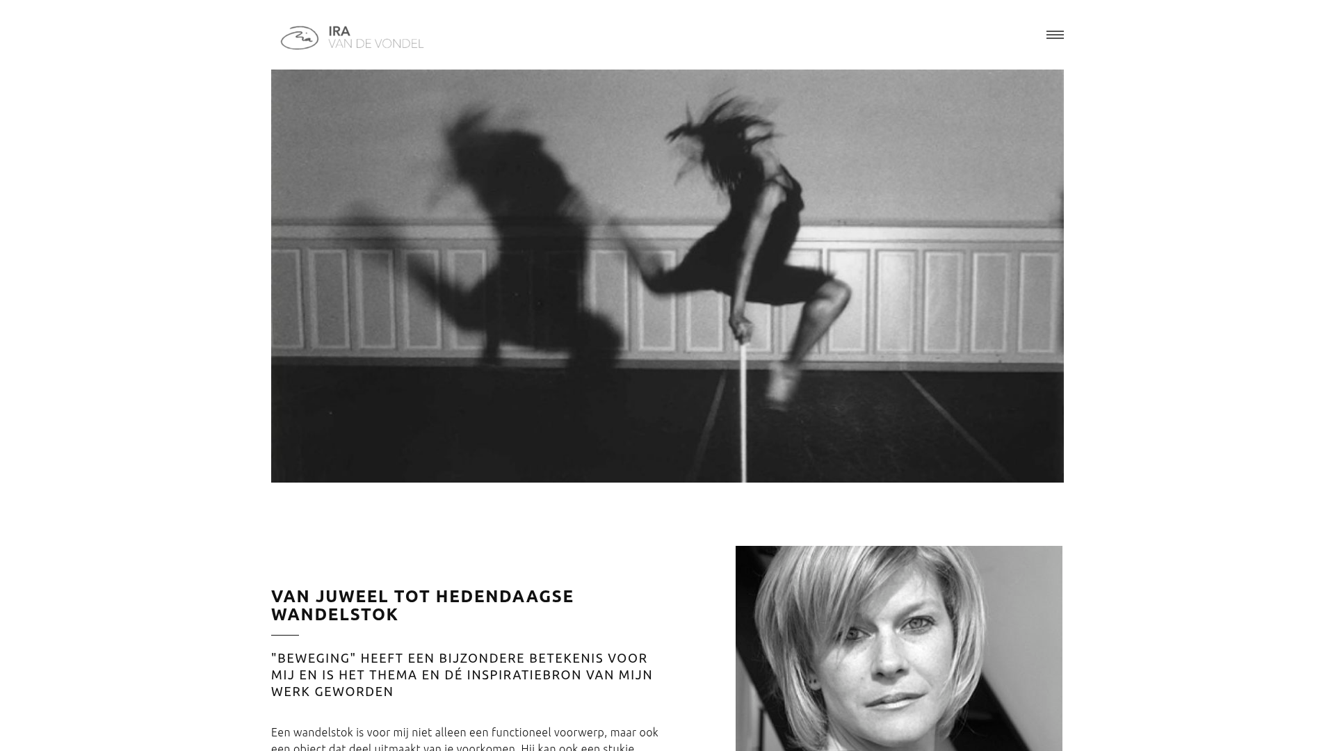 Screenshot van iravandevondel.com
