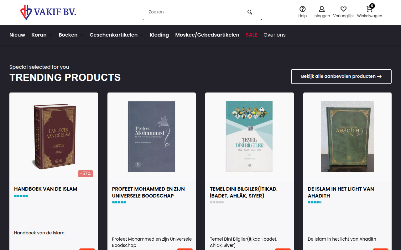 Screenshot van isnshop.nl