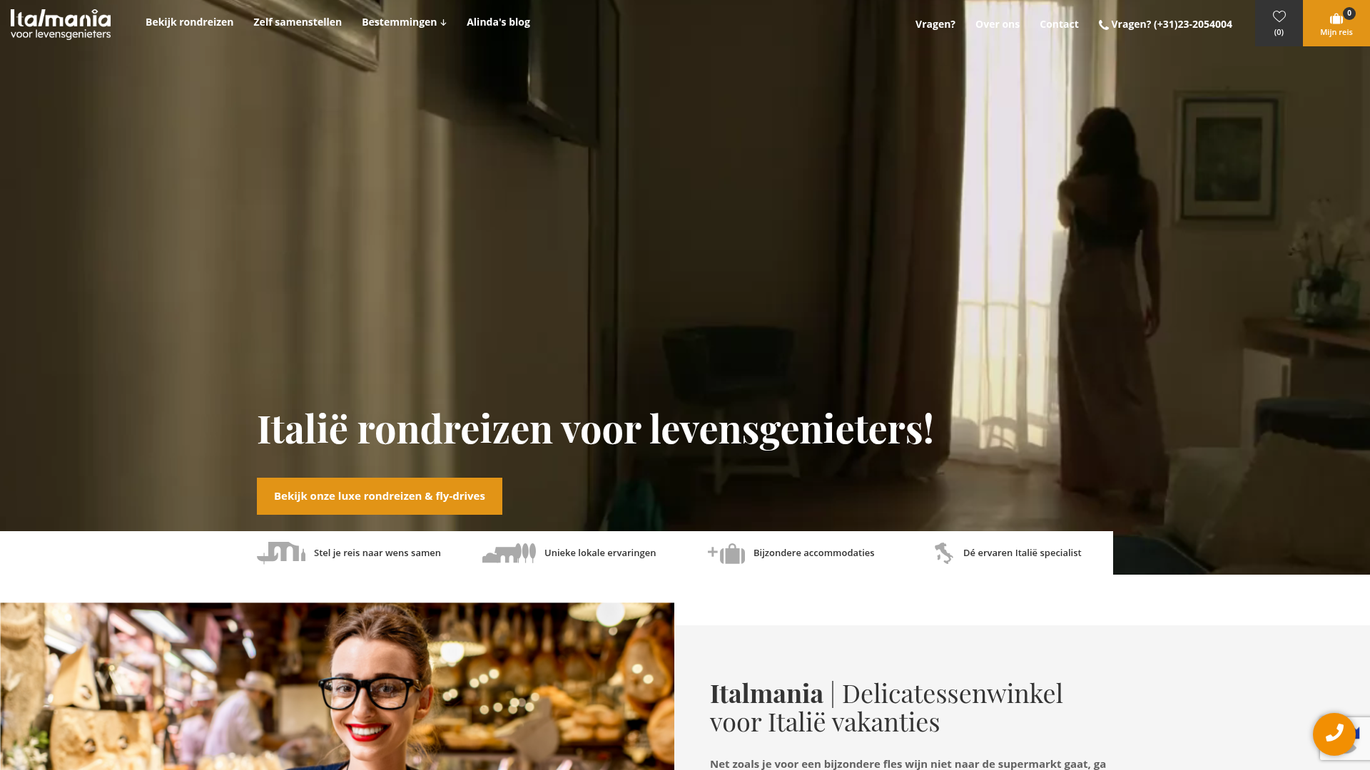 Screenshot van italmania.nl