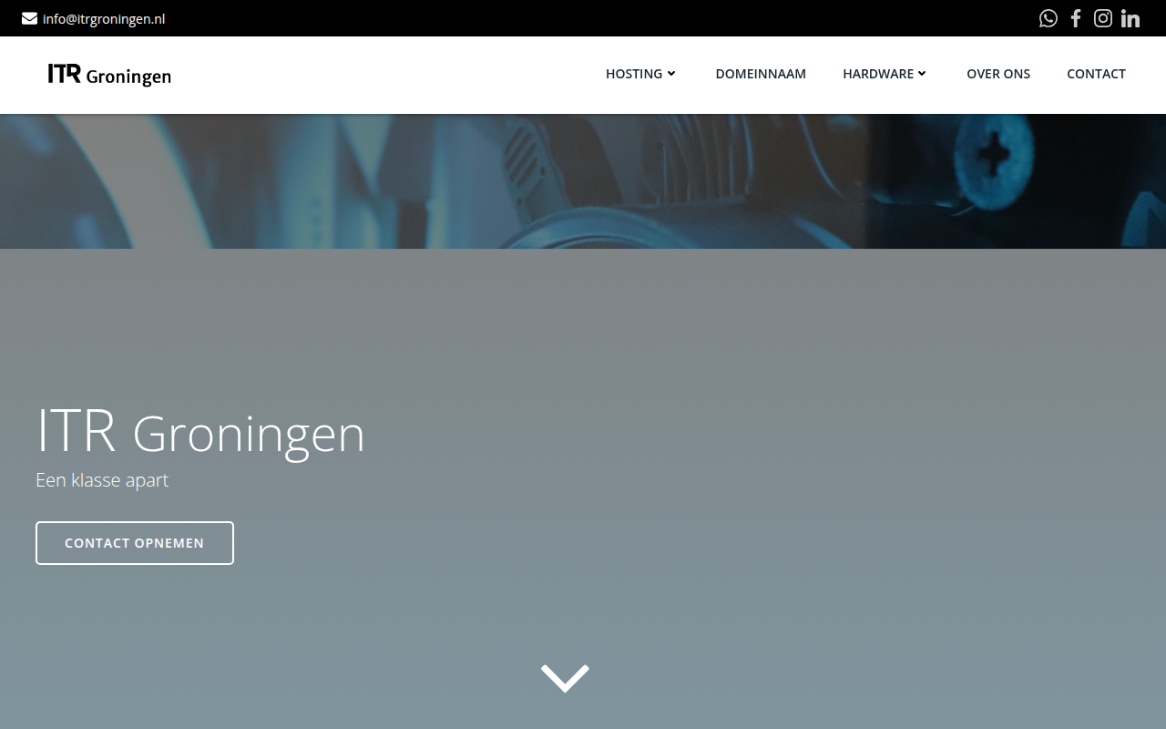 Screenshot van itrgroningen.nl