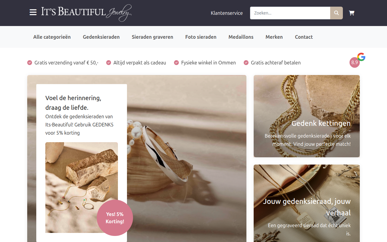 Screenshot van its-beautiful.nl