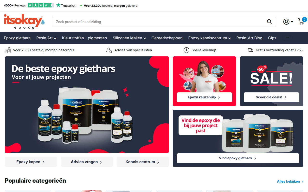 Screenshot van itsokay.nl