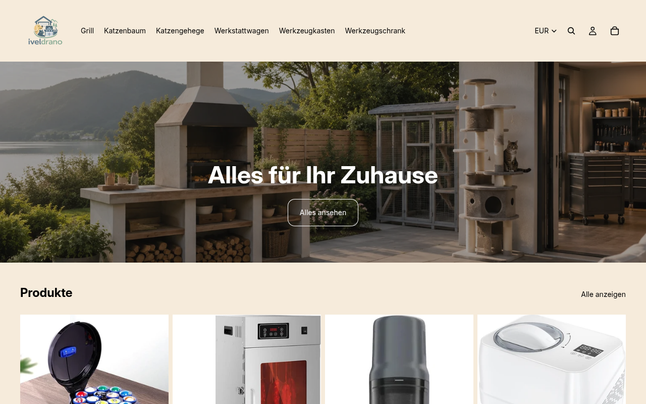 Screenshot van iveldrano.com