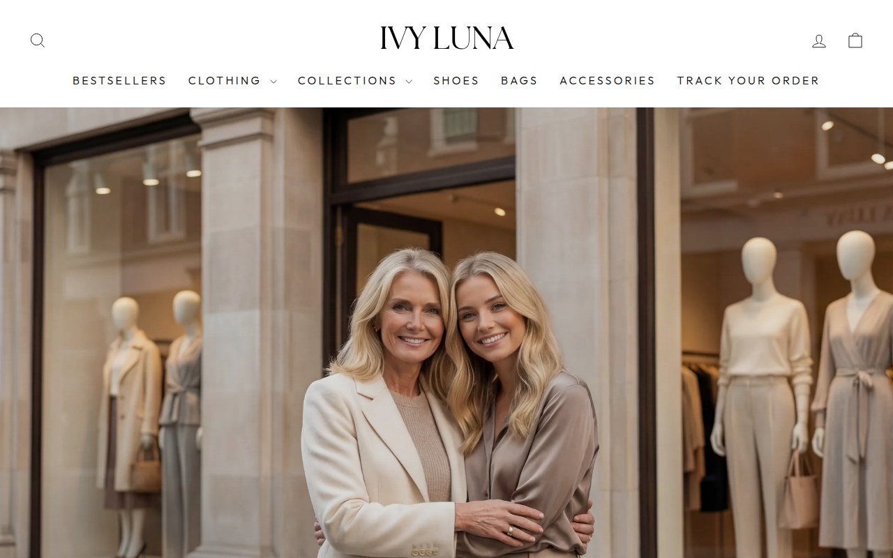 Screenshot van ivyluna.uk