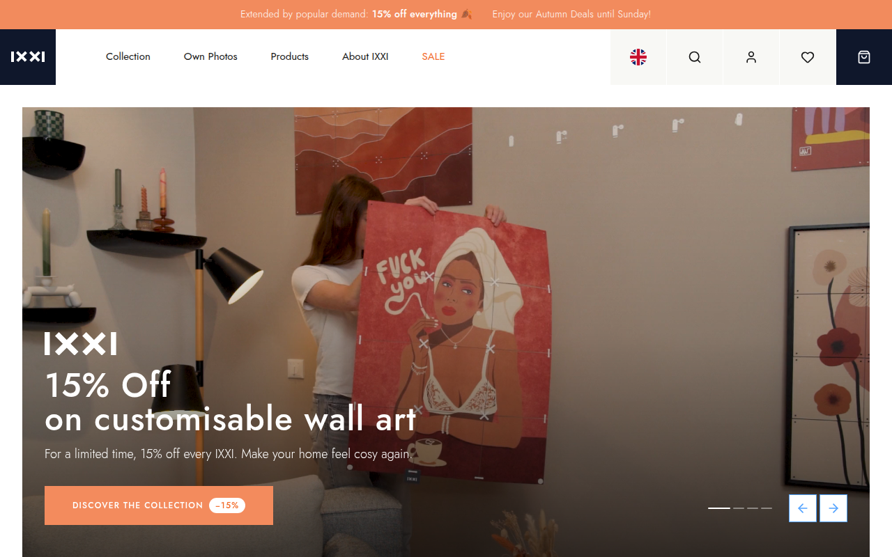 Screenshot van ixxi.com