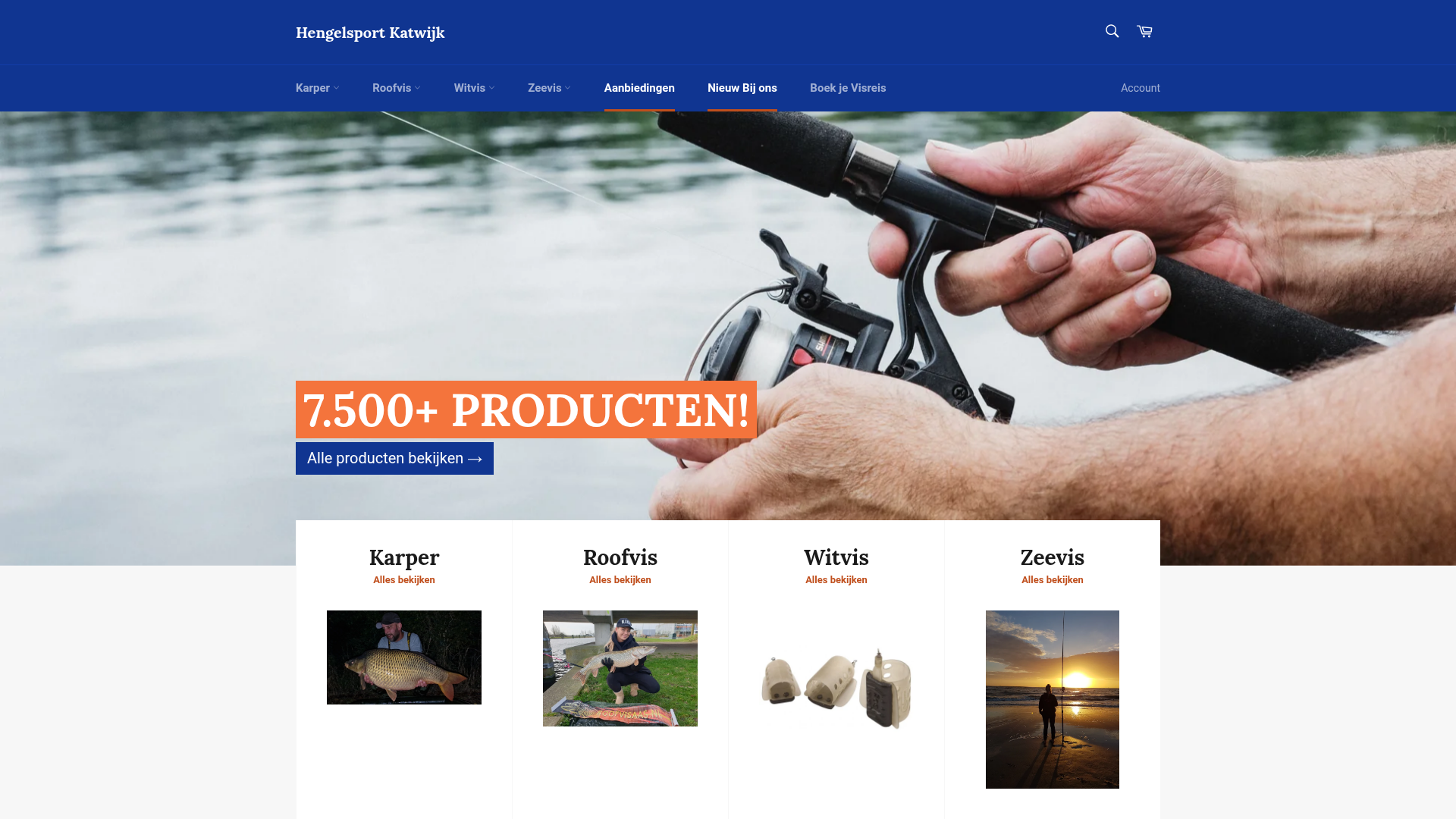 Screenshot van iys-hengelsport.nl