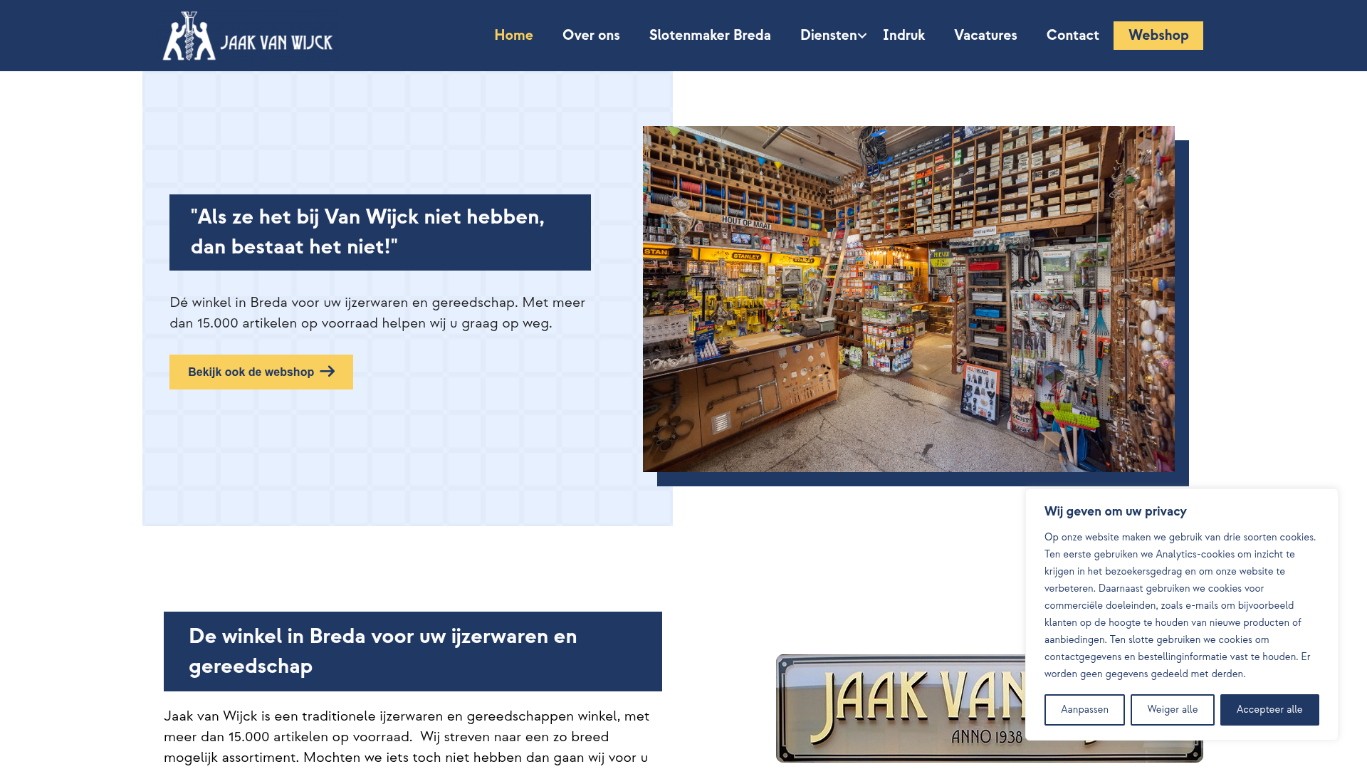 Screenshot van jaakvanwijck.nl