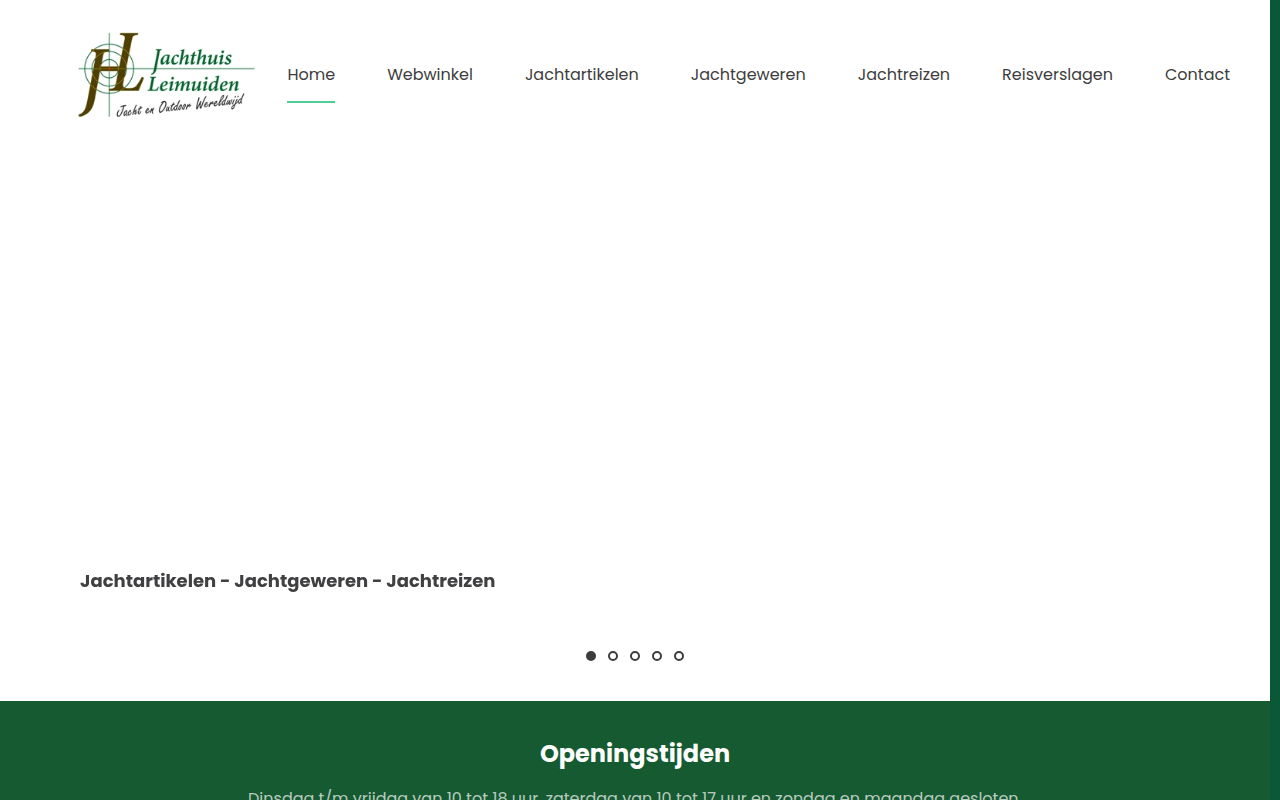 Screenshot van jachthuisleimuiden.nl