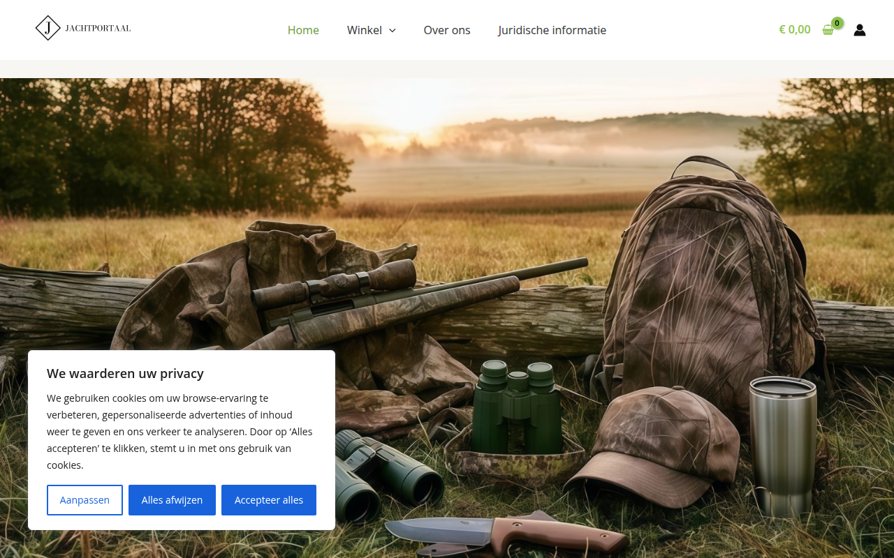 Screenshot van jachtportaal.com