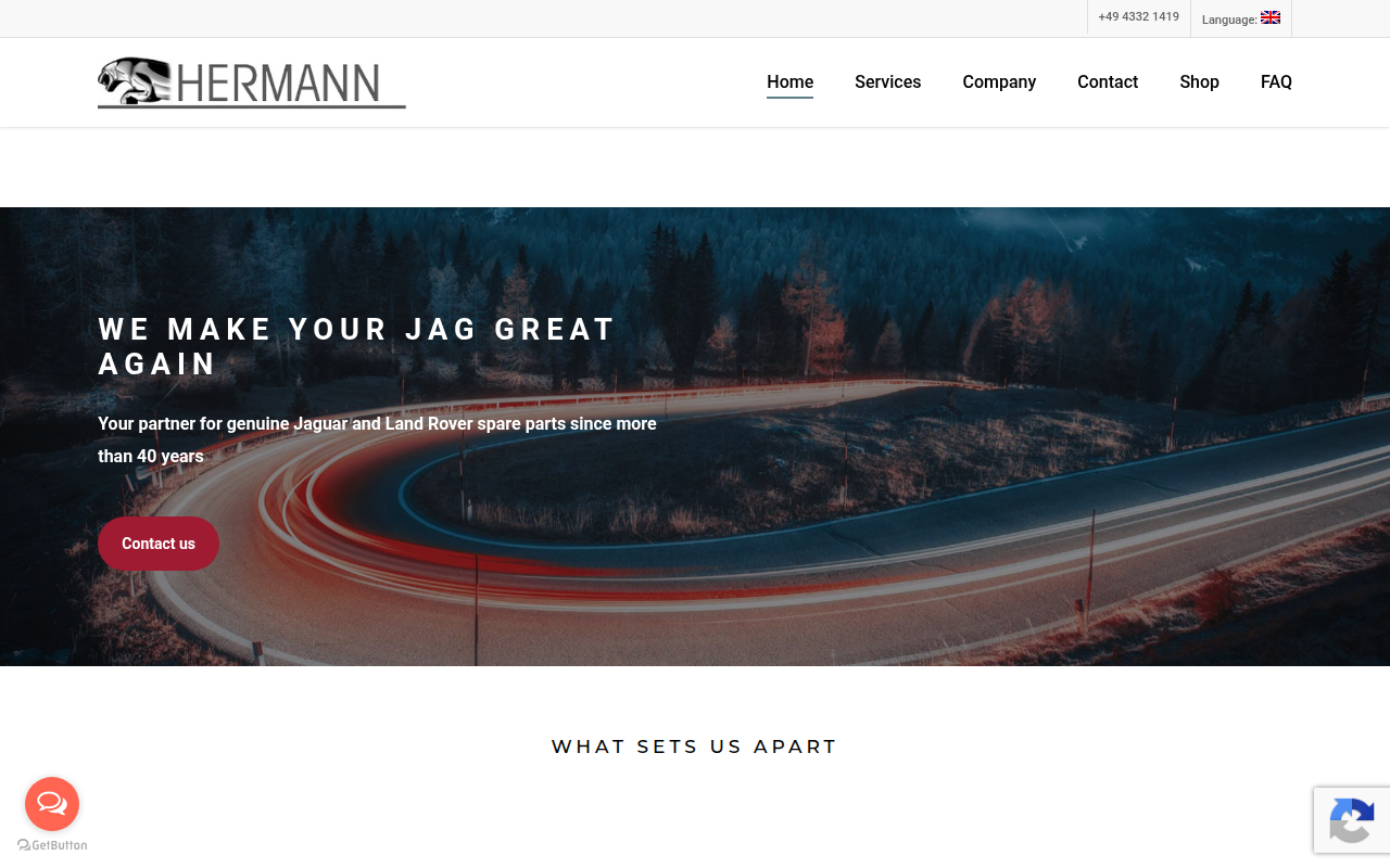 Screenshot van jaguar-teile.de
