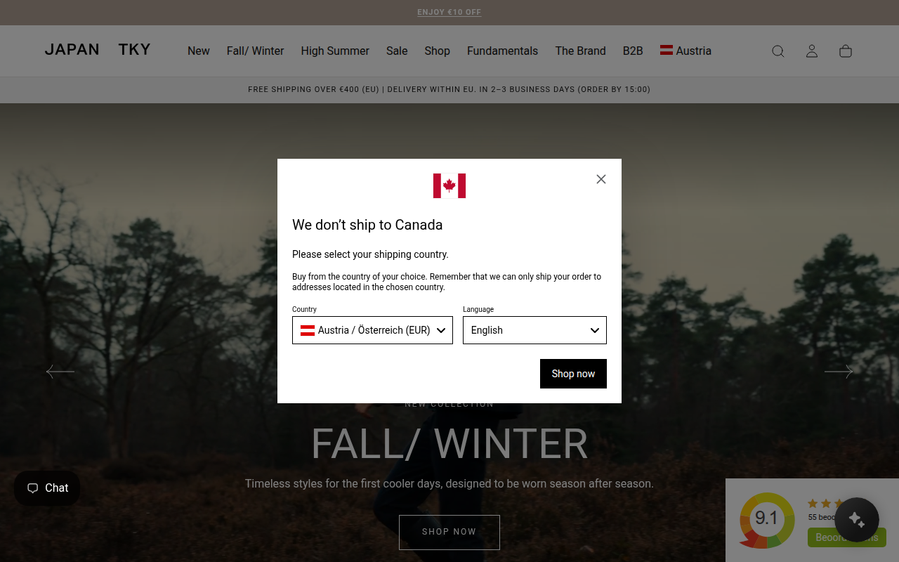 Screenshot van japantky.com