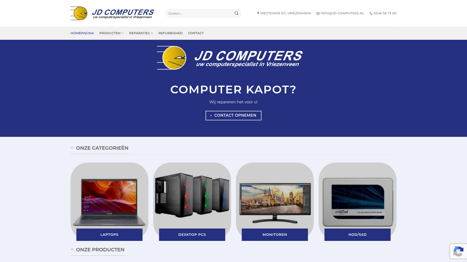Screenshot van Jd-computers
