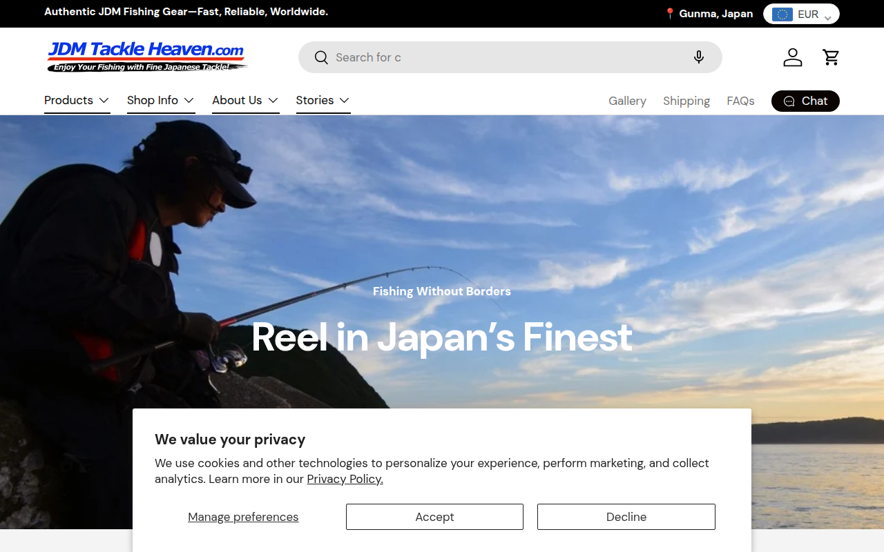 Screenshot van jdmtackleheaven.com