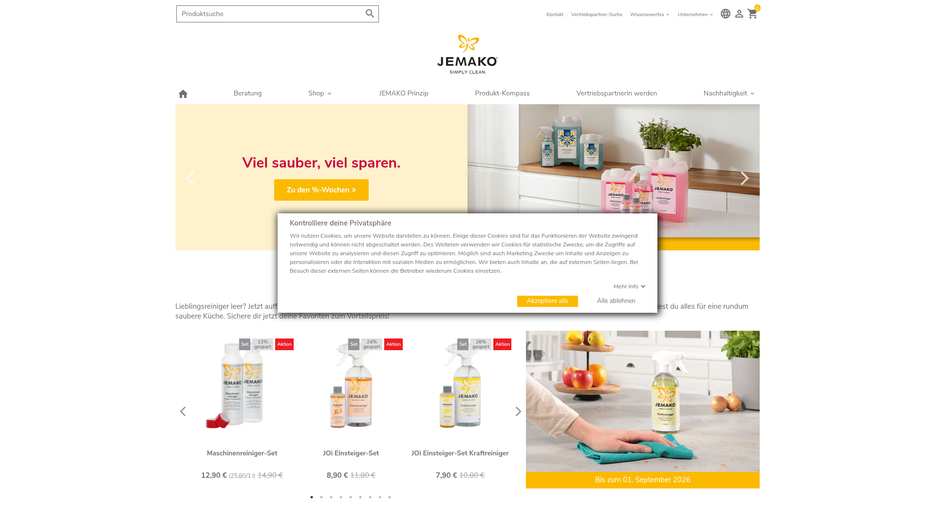Screenshot van jemako.com