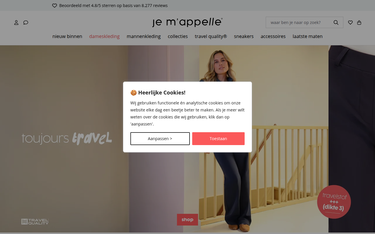 Screenshot van jemappelle.nl