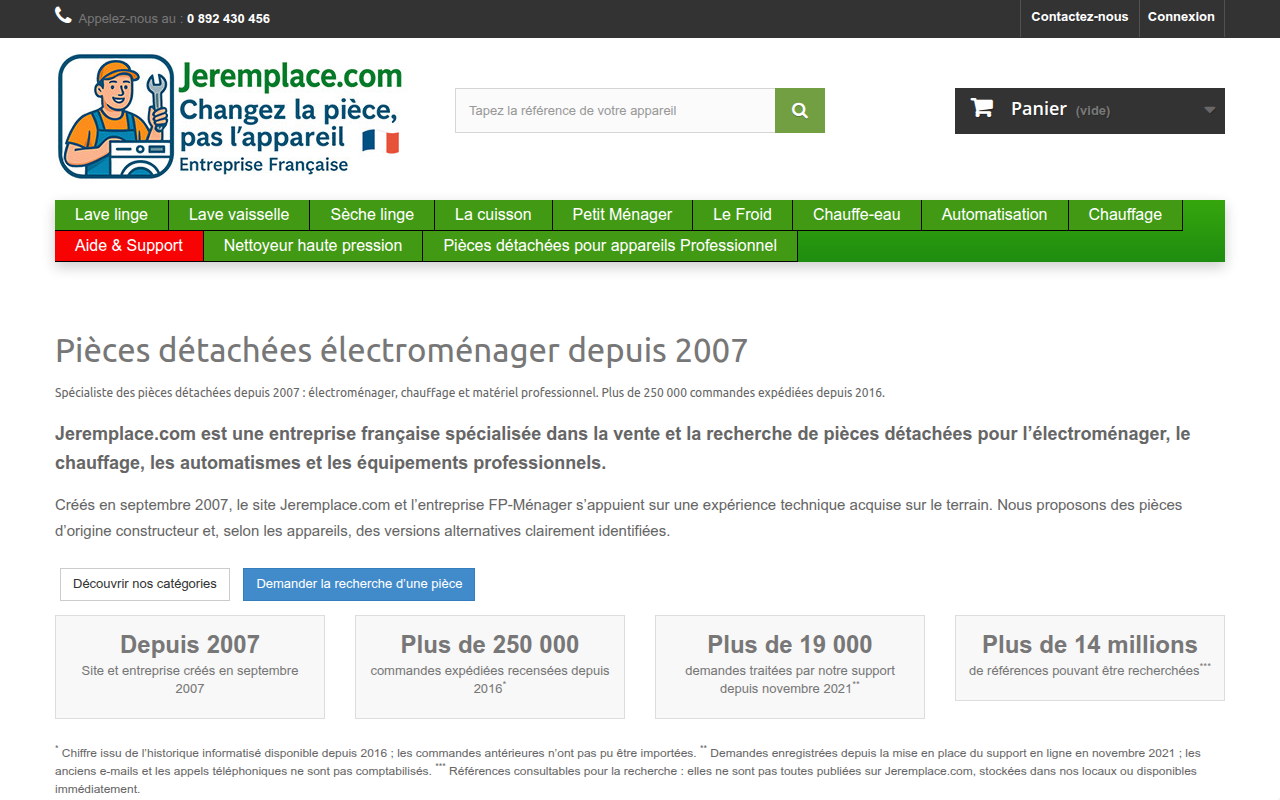 Screenshot van jeremplace.com