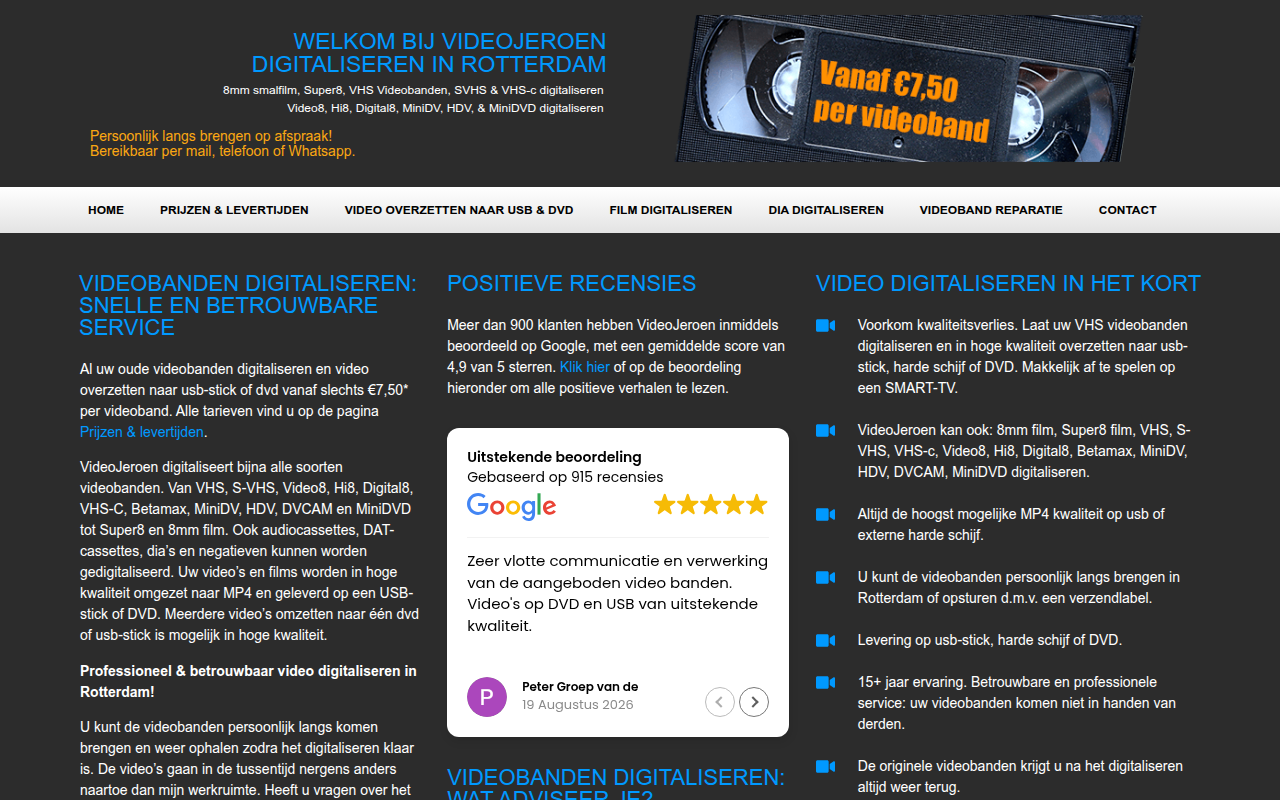 Screenshot van jeroenrensen.com