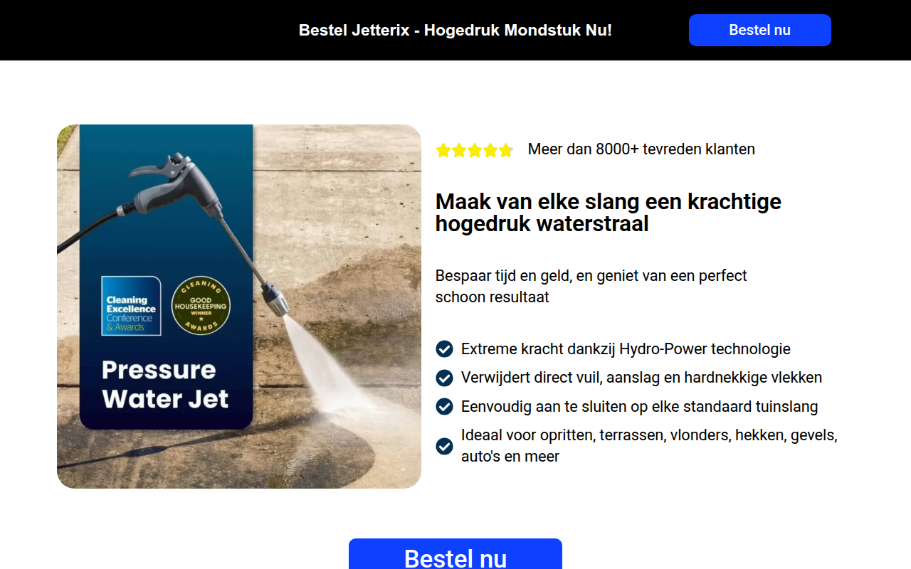 Screenshot van jetterix.nl