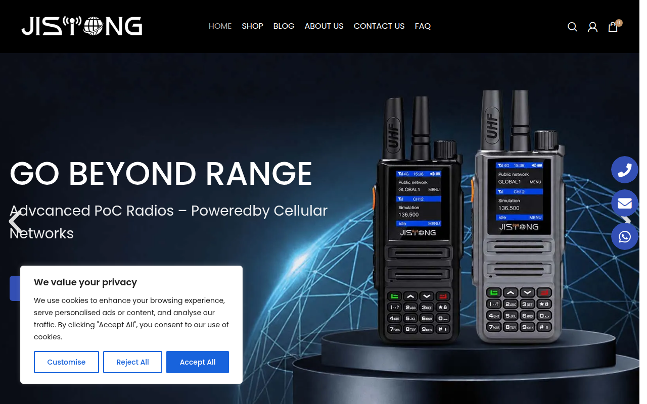 Screenshot van jistong.com