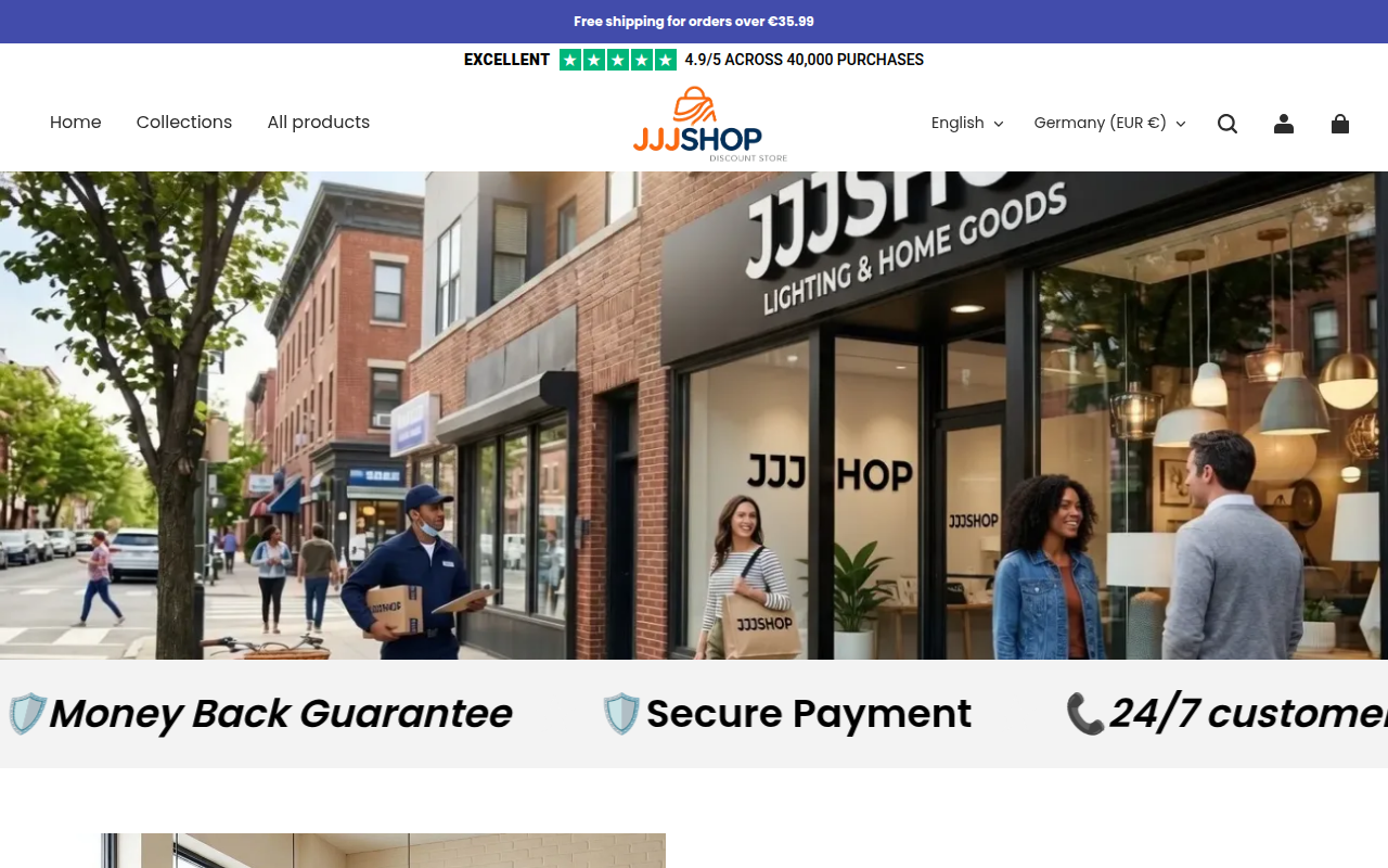 Screenshot van jjjshop.com