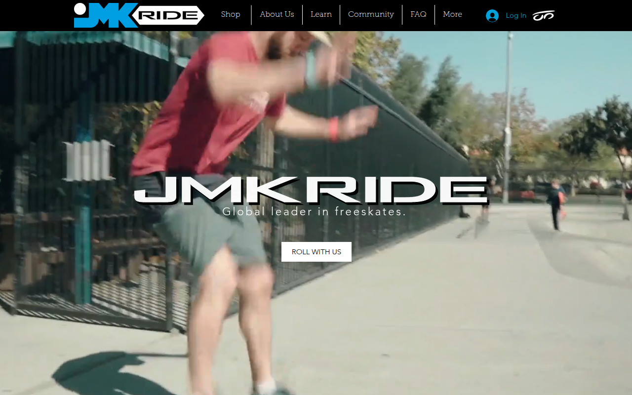 Screenshot van jmkride.com