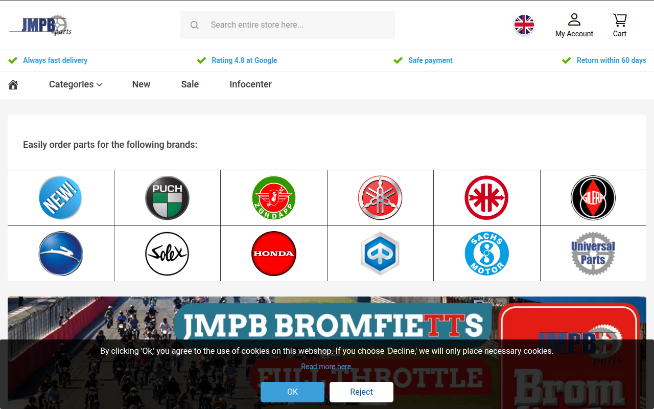 Screenshot van jmpbparts.com