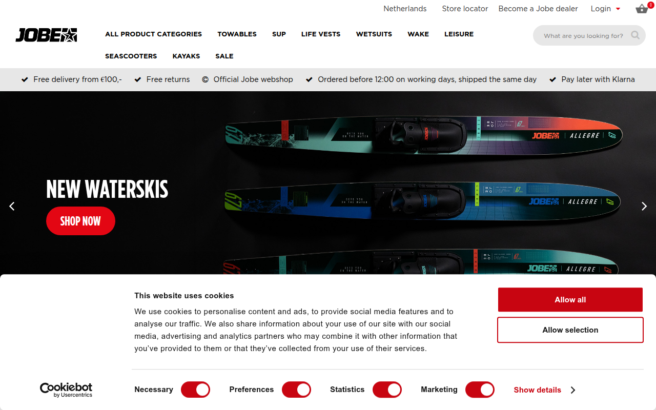 Screenshot van jobesports.com