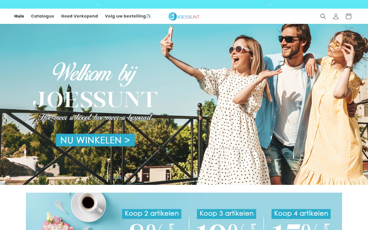 Screenshot van joessunt.com