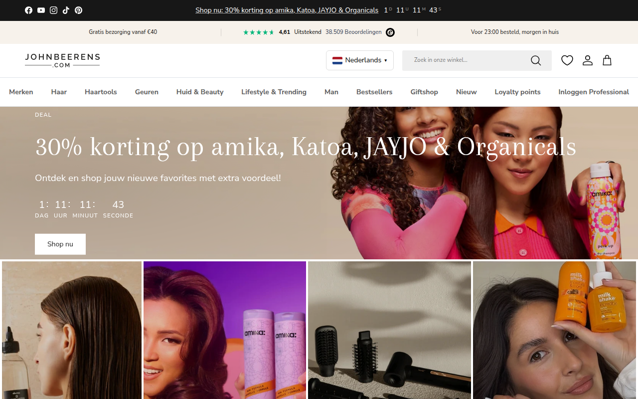 Screenshot van JohnBeerens.com B.V.