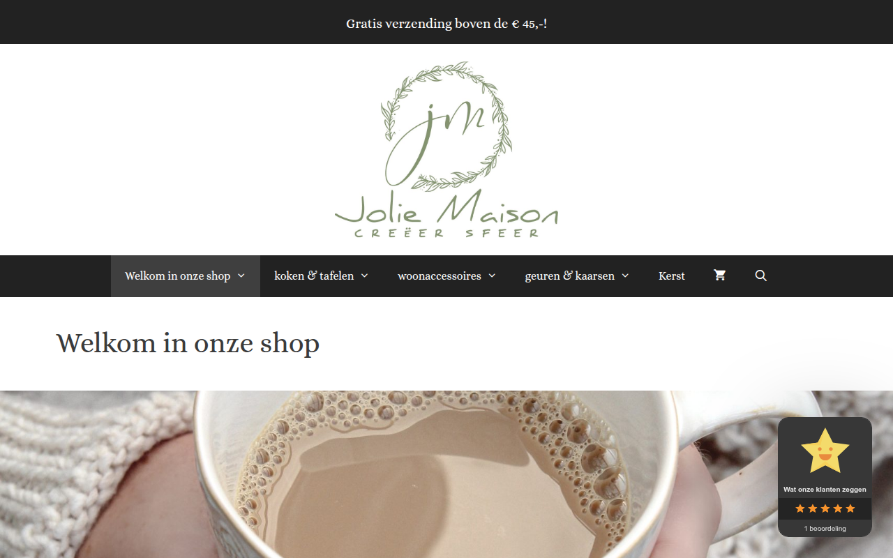 Screenshot van joliemaison.nl