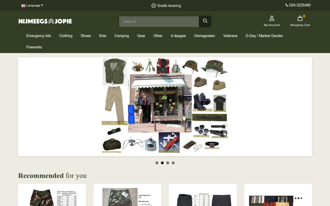 Screenshot van jopieswebshop.nl