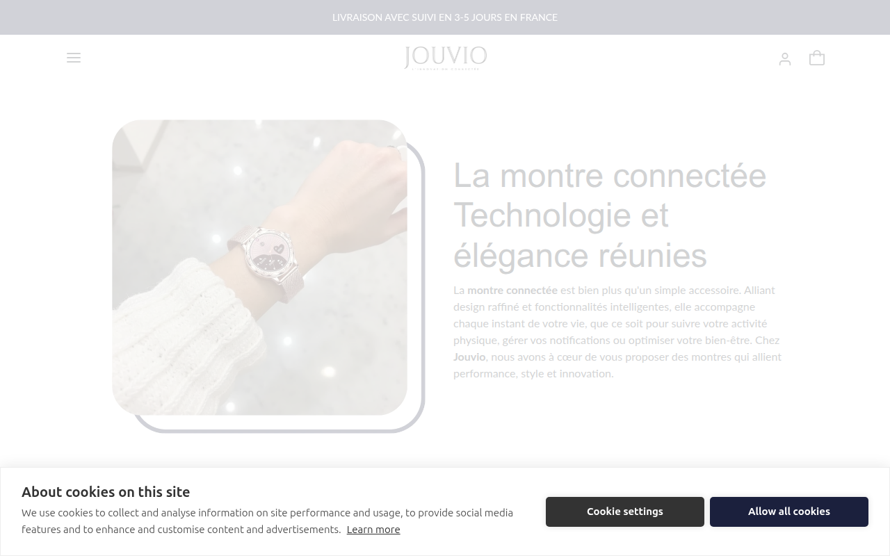 Screenshot van jouvio.com