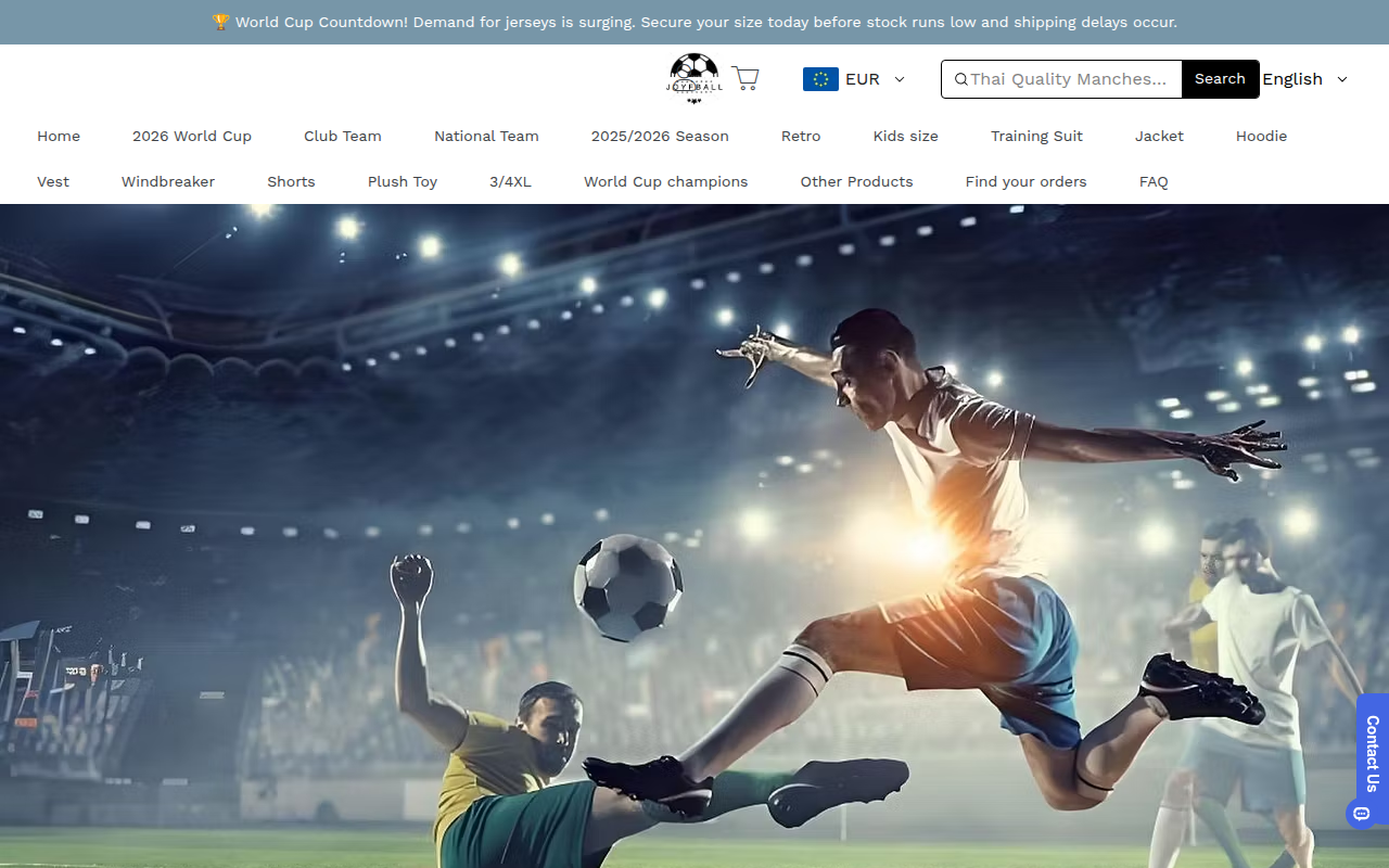 Screenshot van joyfbal.com